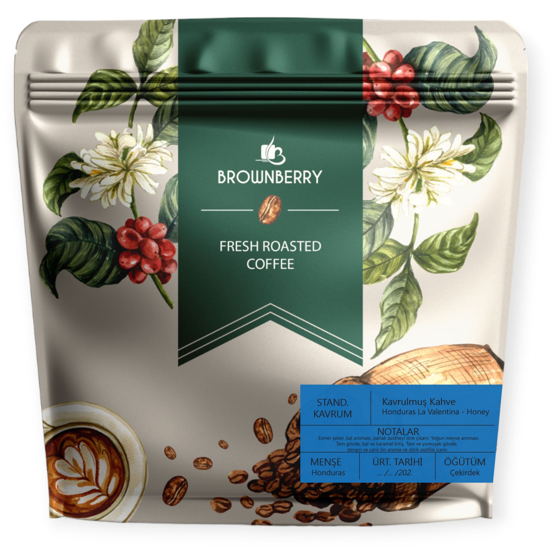 Honduras La Valentina- Honey Çekirdek - Bean - 250 Gr